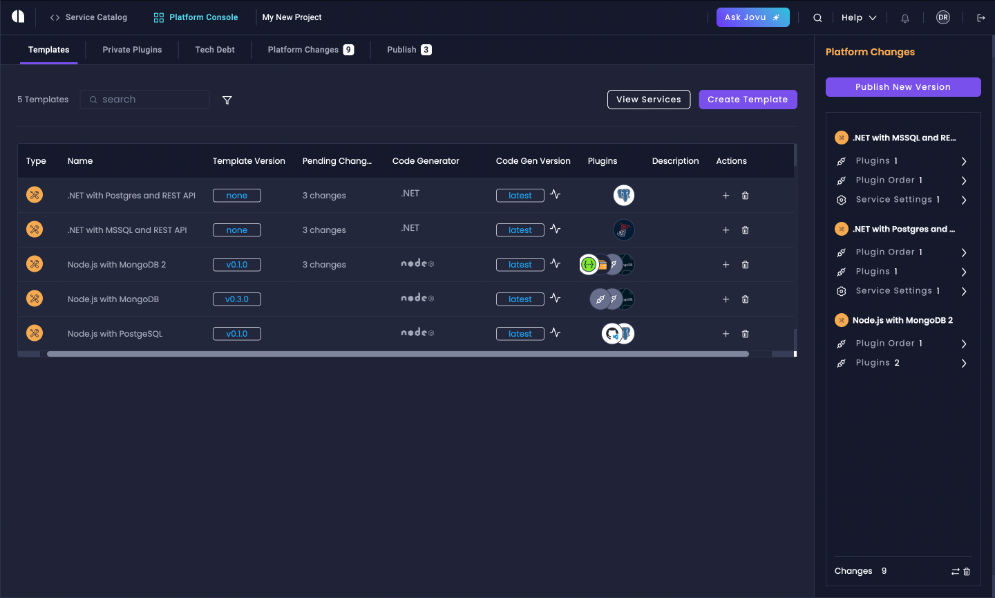 Amplication Platform Console