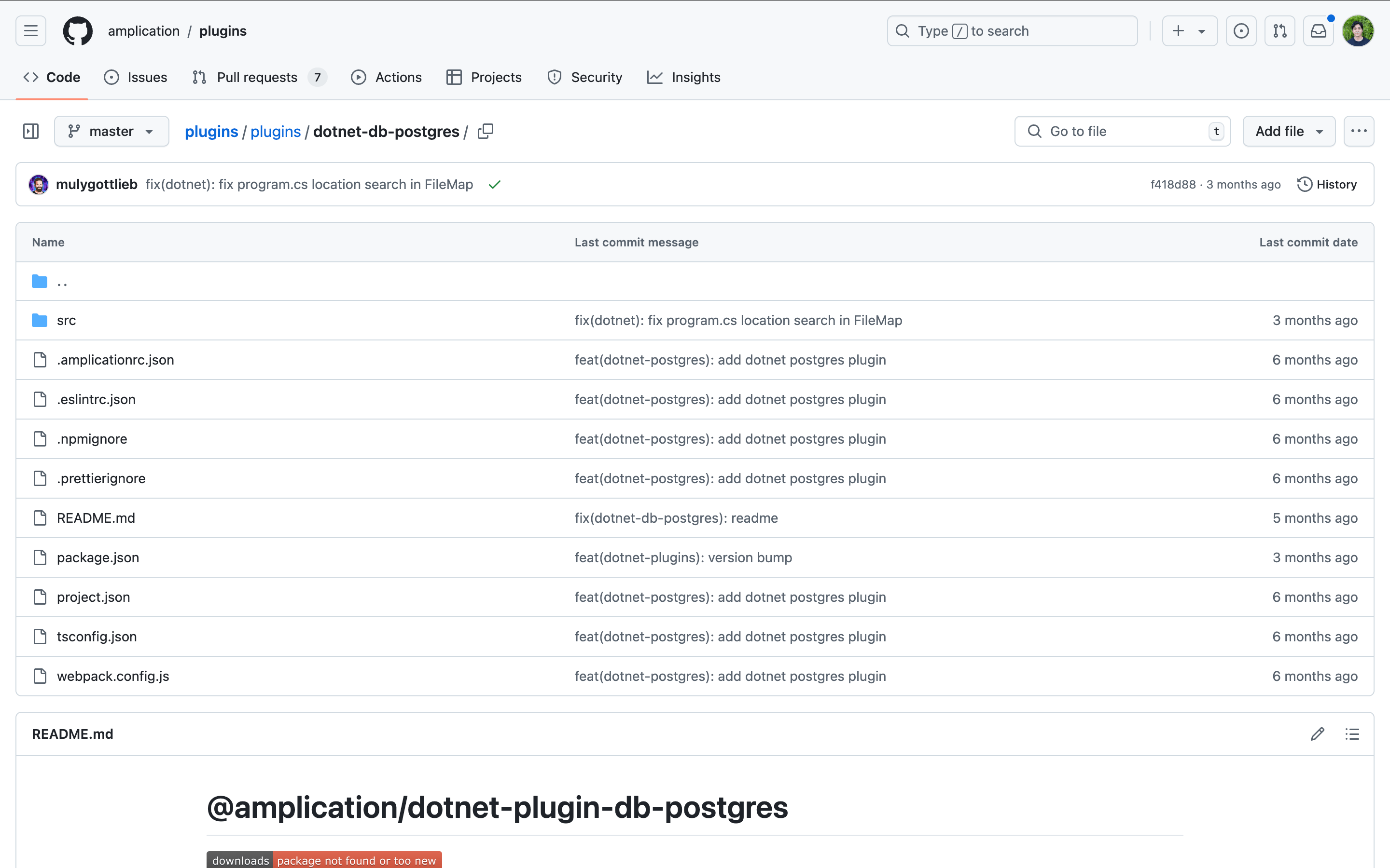 .NET Postgres Database Plugin