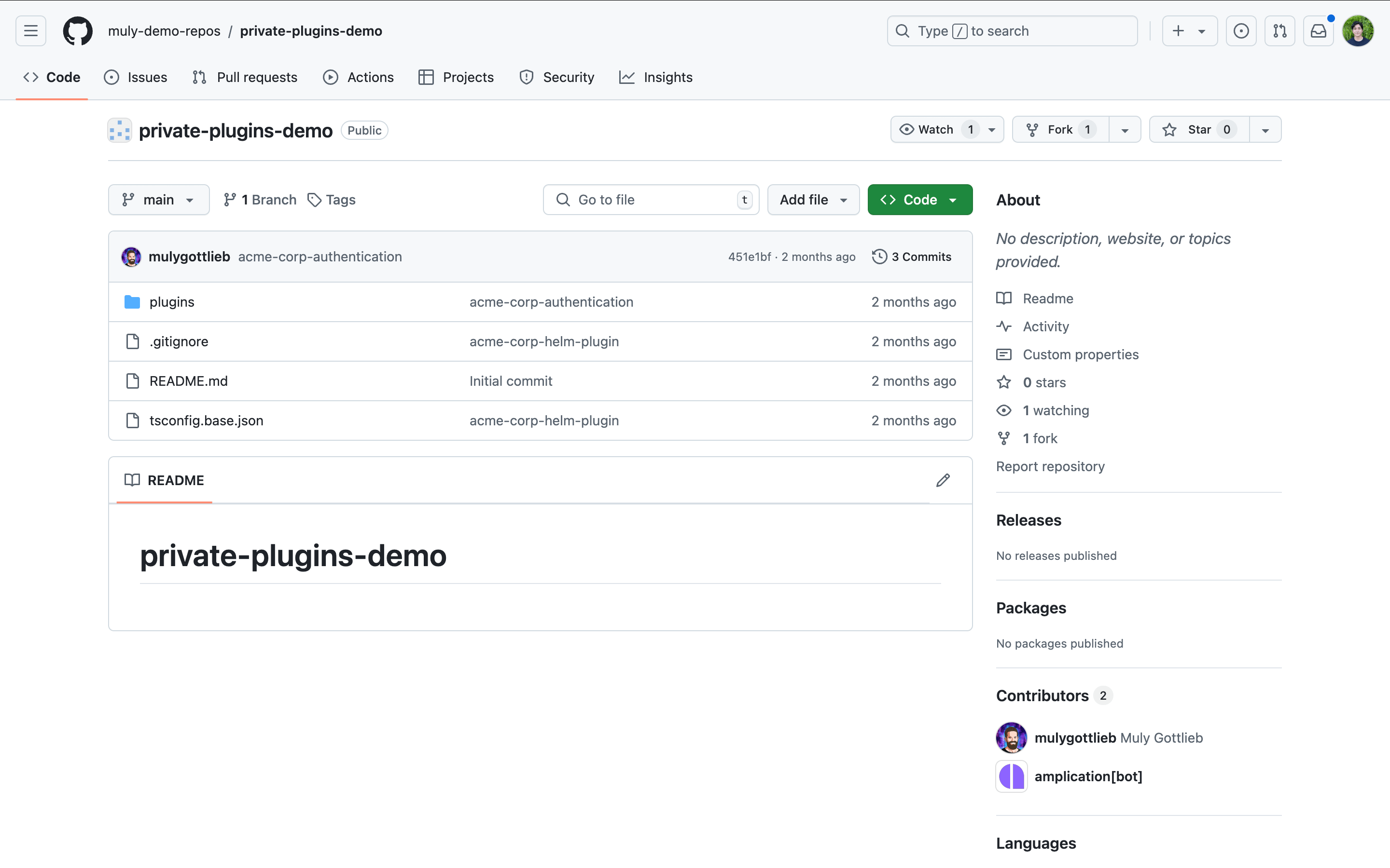 Private Plugins Repo